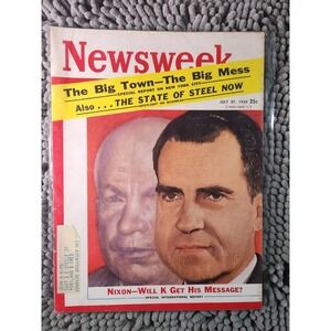 NEWSWEEK Magazine Richard Nixon Steel Castro July‎ 27 1959